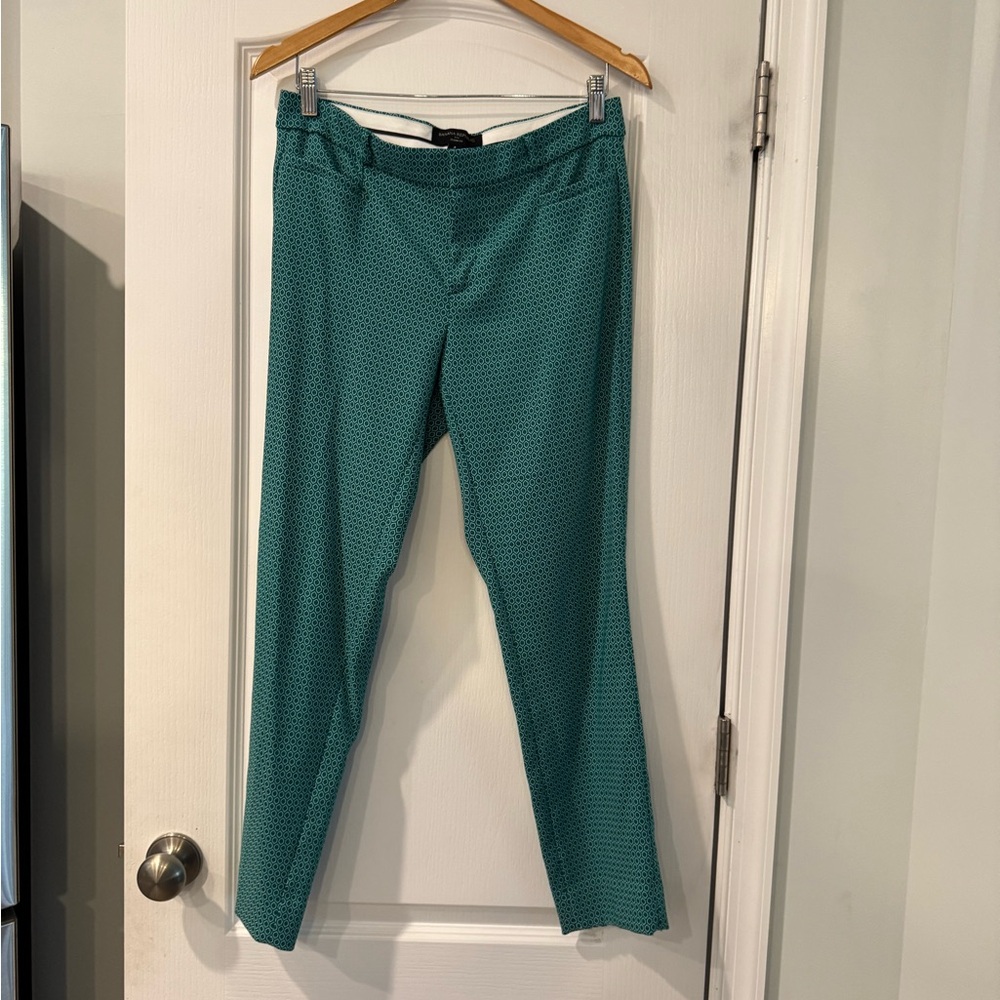 Banana Republic Teal Geometric Pants